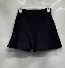 Load image into Gallery viewer, Zara Womens Black Ruffle Hem Tie Waist Side Zip Mini Skirt Size S
