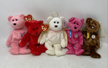 Load image into Gallery viewer, Set Of 5 Pieces Ty Beanie Baby Mum Bear Collectible Stuffed Animals Plush Toys
