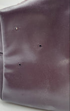Load image into Gallery viewer, Yves Saint Laurent Beauty Womens Purple Faux Leather Zipper Cosmetic Bag Damaged
