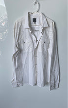 Load image into Gallery viewer, Armani Exchange Mens Off-White Long Sleeve Collared Button-Up Shirt Size XXL
