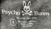 Load image into Gallery viewer, Psycho Bunny Mens Gray Pima Cotton Long Sleeve Crew Neck Graphic T-Shirt Size 5
