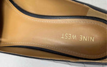 Load image into Gallery viewer, Nine West Womens Nadalia Black Croc Embossed Pointed Toe Loafer Shoes Size 9.5 M
