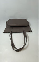 Load image into Gallery viewer, Michael Kors Womens Gray Emry Leather Inner Pockets Double Handle Tote Bag

