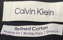 Load image into Gallery viewer, Calvin Klein Mens Black Long Sleeve Wrinkle Free Stretch Dress Shirt Size XL
