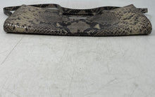 Load image into Gallery viewer, Michael Kors Womens Brown Black Snakeskin Inner Pockets Clutch Bag
