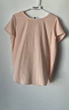 Load image into Gallery viewer, Ann Taylor Womens Peach Short Sleeve Round Neck Pullover Blouse Top Size M
