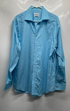 Load image into Gallery viewer, Calvin Klein Mens Light Blue Performance Non-Iron Dress Shirt Size L 16.5 34/35

