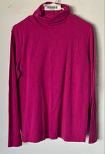 Load image into Gallery viewer, St. John's Bay Womens Pink Cotton Turtleneck Long Sleeve T-Shirt Size XL
