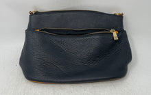 Load image into Gallery viewer, Divina Firenze Womens Black Brown Leather Outer Pocket Bottom Studs Shoulder Bag
