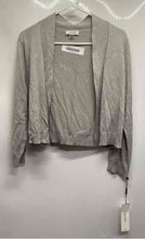 Load image into Gallery viewer, Calvin Klein Womens Gray Long Sleeve Open Front Cardigan Sweater Size L With Tag
