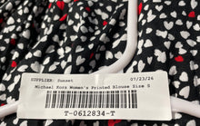 Load image into Gallery viewer, Michael Kors Womens Multicolor Printed Long Sleeve Round Neck Blouse Top Size S
