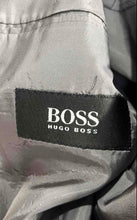 Load image into Gallery viewer, Hugo Boss Mens Gray Single-Breasted Three-Button Blazer Jacket Size 42R
