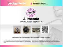 Load image into Gallery viewer, Authentic Bulova Women's Silver Tone Watch.
