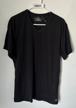 Load image into Gallery viewer, Calvin Klein Mens Black V-Neck Short Sleeve Pullover T-Shirt Size Large

