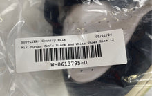 Load image into Gallery viewer, Authentic Nike Mens Jordan 1 Low Black White Green Sneaker Shoes Size 12 Damaged
