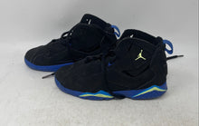 Load image into Gallery viewer, Nike Kids Air Jordan True Flight 343796-074 Black Blue Sneaker Shoes Size 13.5C
