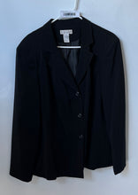 Load image into Gallery viewer, Worthington Womens Black Notch Lapel Three-Button Blazer Jacket Size 22W
