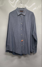 Load image into Gallery viewer, Perry Ellis Mens Gray Blue Striped Cotton Long Sleeve Button-Up Shirt Size XL
