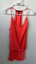 Load image into Gallery viewer, BCBGMAXAZRIA Womens Orange Sleeveless Round Neck Camisole Tank Top Size XS
