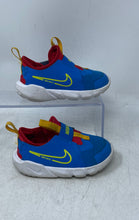 Load image into Gallery viewer, Nike Boys Flex Runner 2 DJ6039-402 Blue Red Yellow Slip-On Sneaker Shoes Size 8C
