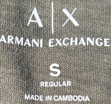 Load image into Gallery viewer, Armani Exchange Mens Green Camouflage Cotton Short Sleeve T-Shirt Size Small
