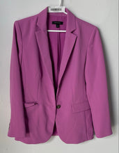 Load image into Gallery viewer, Ann Taylor Womens Pink Long Sleeve Single-Breasted One-Button Blazer Size 6P
