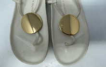 Load image into Gallery viewer, Authentic Tory Burch Womens Patos Disk White Open Toe Thong Sandals Size 6

