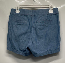 Load image into Gallery viewer, J.Crew Womens Blue Cotton Stretch Flat-Front Chino Shorts Size 2
