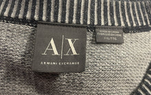 Load image into Gallery viewer, Armani Exchange Mens Navy-Blue Gray Round Neck Pullover Sweater Size XXL
