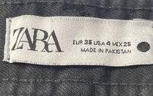 Load image into Gallery viewer, Zara Womens Marine Black Denim Dark Wash High-Rise Pockets Wide-Leg Jeans Size 4
