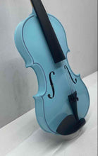 Load image into Gallery viewer, Antique Blue Right-Handed 4 String Acoustic Violin With Bow In Case
