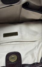 Load image into Gallery viewer, Charles David Womens Brown Leather Studded Inner Pockets Drawstring Shoulder Bag

