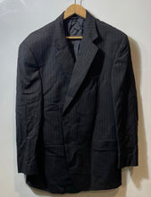 Load image into Gallery viewer, Authentic Brooks Brothers Mens Gray Striped Wool 2-Button Blazer Size EUR 43

