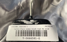 Load image into Gallery viewer, Calvin Klein Womens Black Long Sleeve Hooded Button Front Trench Coat No Size
