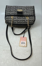 Load image into Gallery viewer, Juicy Couture Womens Gray Black Monogram Print Crossbody Purse With Tags
