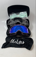 Load image into Gallery viewer, Melon Snow Goggles Purple Marbled Frame Contrasted W/ Blue Mirrored Lens 2 Pcs
