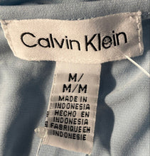 Load image into Gallery viewer, Calvin Klein Womens Light Blue Long Sleeve Round Neck Pullover Blouse Top Size M
