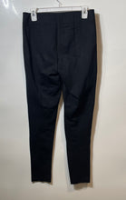 Load image into Gallery viewer, Ann Taylor Womens Black Flat Front Skinny Leg Side Zip Ankle Leggings Size 8
