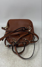 Load image into Gallery viewer, Laorentou Womens Brown Leather Adjustable Shoulder Strap Mini Backpack
