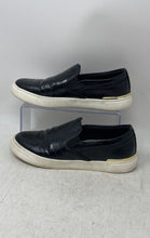 Load image into Gallery viewer, Aldo Womens Quarta Black Gold Round Toe Low Top Slip On Sneaker Shoes Size 8.5
