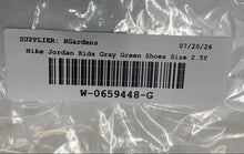 Load image into Gallery viewer, Nike Kids Air Jordan 4 RM FQ7936-103 Gray Green Lace-Up Sneaker Shoes Size 2.5Y
