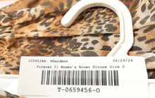 Load image into Gallery viewer, Forever 21 Womens Brown Animal Print Sleeveless Corset Top Size Small
