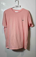 Load image into Gallery viewer, Lacoste Mens Pink Cotton Short Sleeve Crew Neck Pullover T-Shirt Size XL

