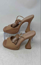 Load image into Gallery viewer, Aldo Womens Daphnee Brown Leather Open Toe Platform Gladiator Heels Size 7
