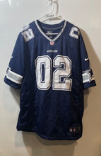 Load image into Gallery viewer, Nike Mens Blue Dallas Cowboys #02 Aguero Short Sleeve V-Neck NFL Jersey Size XL
