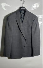 Load image into Gallery viewer, Tommy Hilfiger Mens Gray Plaid Long Sleeve Two-Button Blazer Jacket Size 46R
