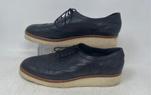 Load image into Gallery viewer, Aldo Brue Mens Black Leather Lace-Up Wingtip Oxford Dress Shoes Size 37 1/2
