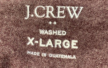 Load image into Gallery viewer, J.Crew Mens Purple Short Sleeve Crew Neck Washed Pullover T-Shirt Size XL
