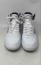 Load image into Gallery viewer, Adidas Mens Hoops 3.0 Mid White Blue Mid Top Lace-Up Sneaker Shoes Size 9.5
