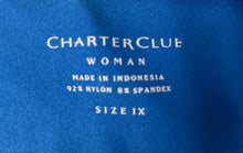 Load image into Gallery viewer, Charter Club Womens Blue Sleeveless Scoop-Neck Tank Top Size 1X With Tag
